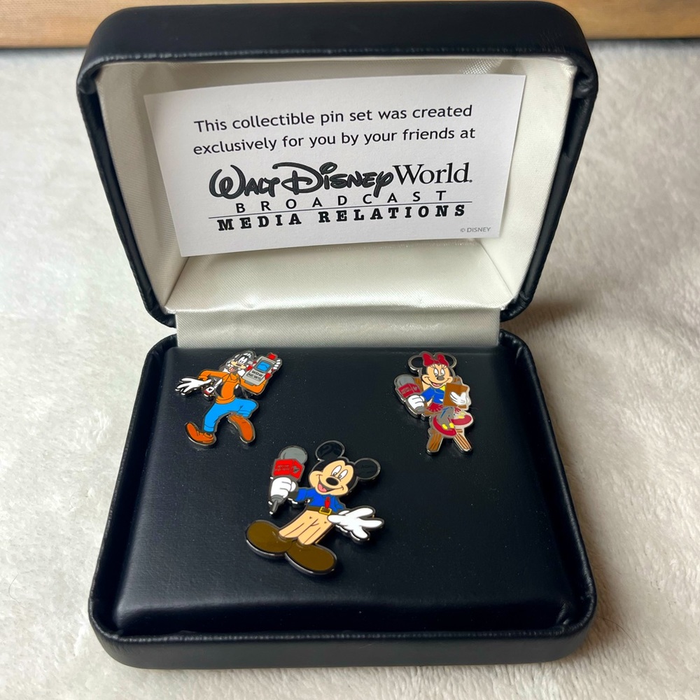 Rare Walt Disney World Broadcast Media Relations Pin Set